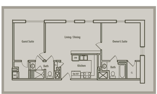 2BR/2BA - The Calhoun Lofts