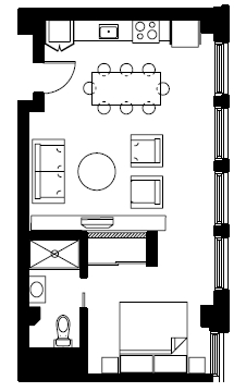 1BR/1BA - Union Lofts