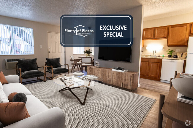 1 BR, 1 BA - LIving Room - Sage Creek Apartments