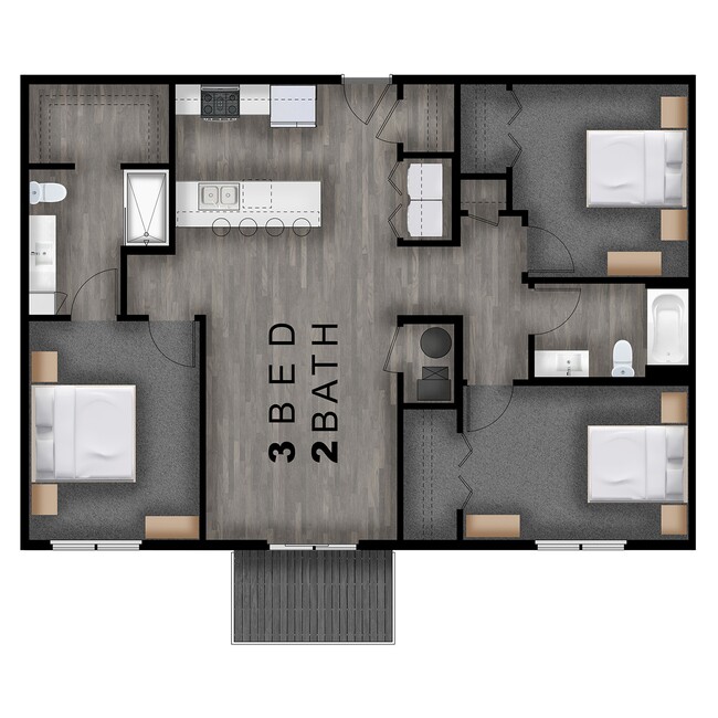 Floorplan - Cross Creek Apartments