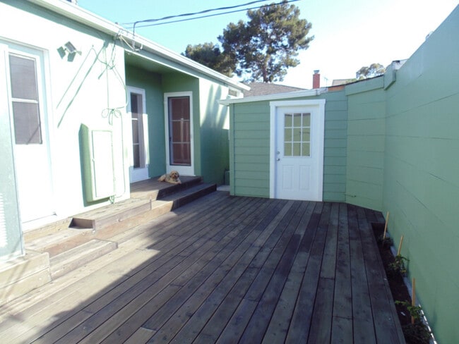 Back Patio and Storage - 604 Boccaccio Ave