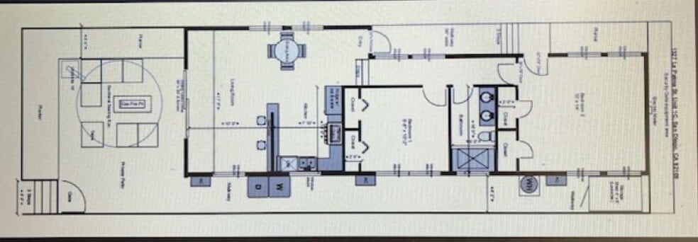 Floor plan - 1327 La Palma St
