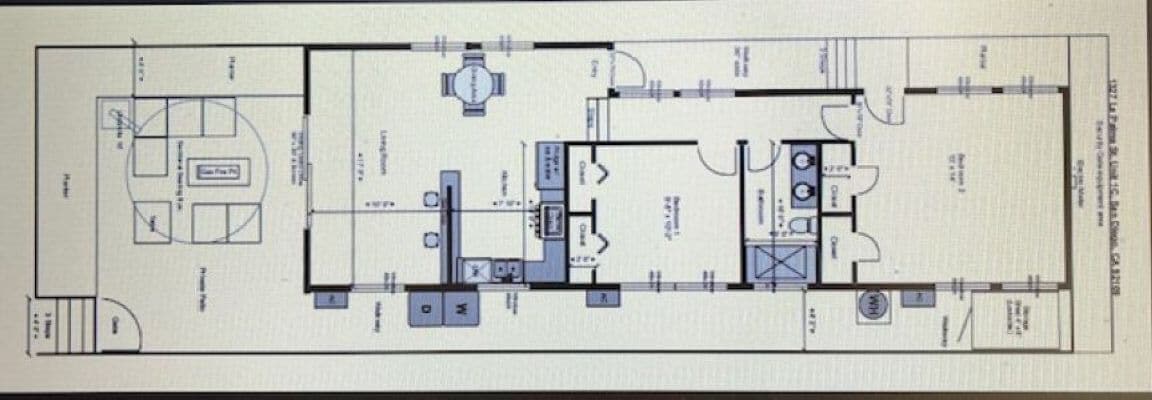 Floor plan - 1327 La Palma St