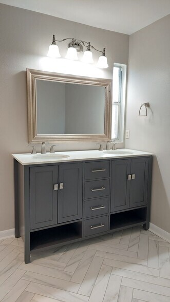 Newly renovated master bathroom - 611 Ambrose Dr