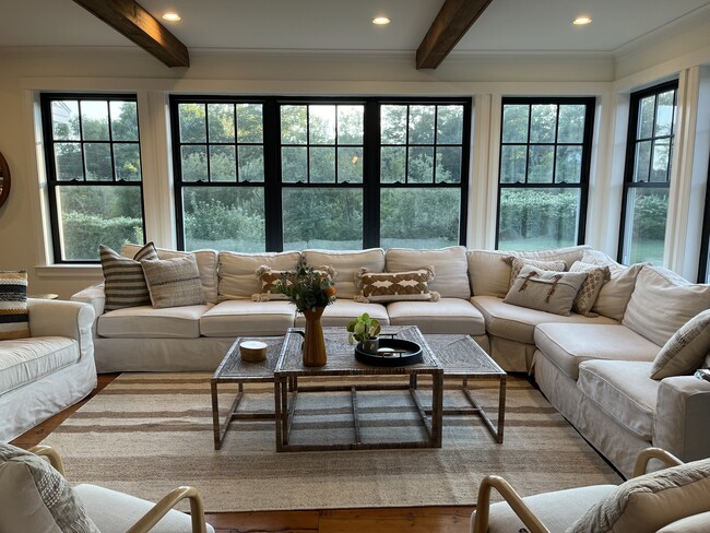 Fall 2024 season refresh: new coffee tables, rug, throw pillows, decorative - 96 Spurwink Rd