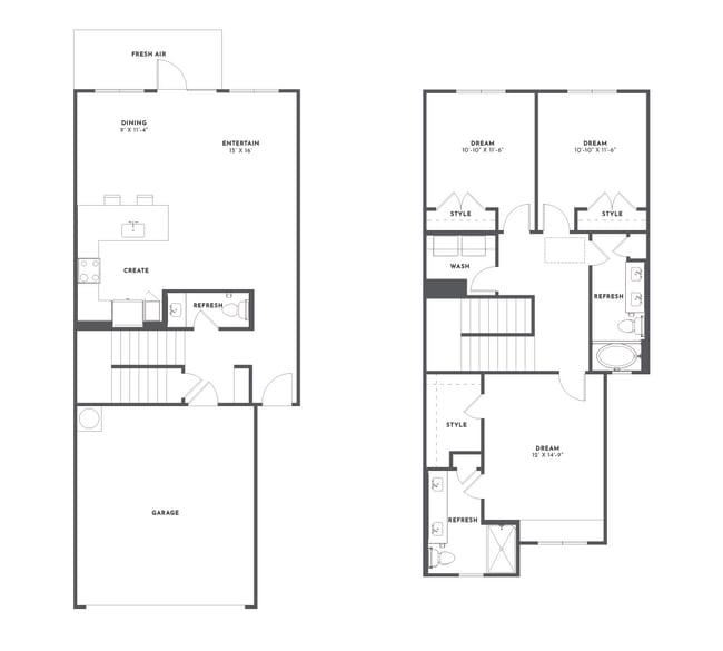 TH1 Floor Plan - Caliza at the Loop