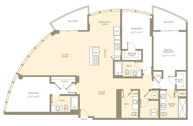 Floorplan - Amaray Las Olas by Windsor