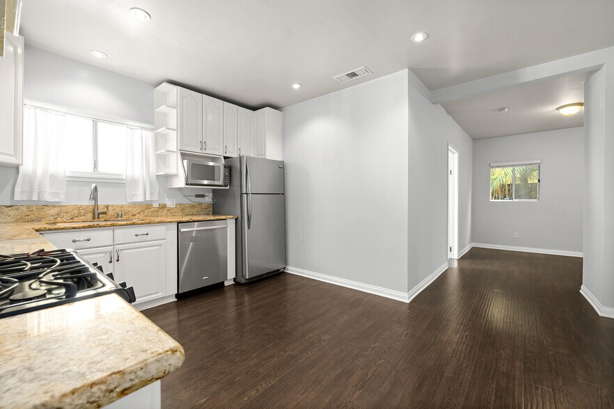 kitchen view into rear of house - 1766 Carmona Ave
