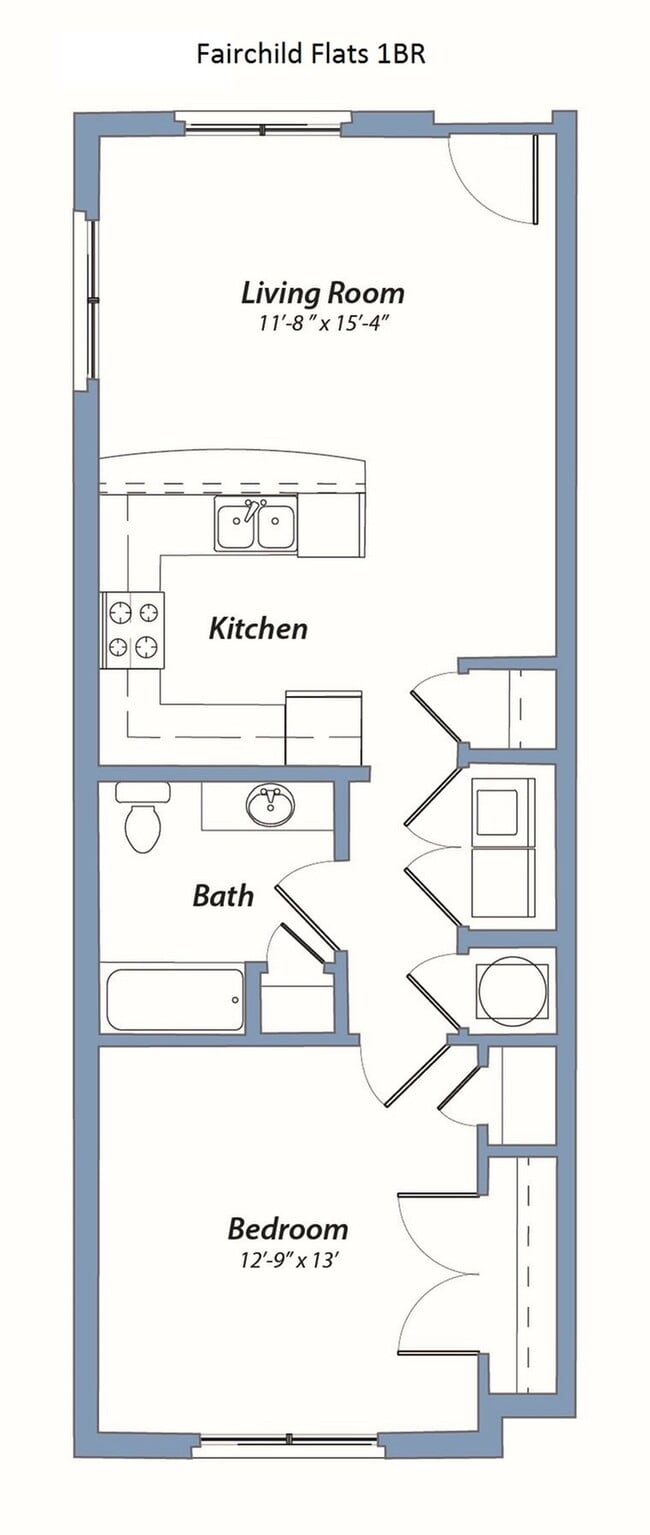 1-bed, 1-bath - Fairchild Flats - 1614 Fairchild Road
