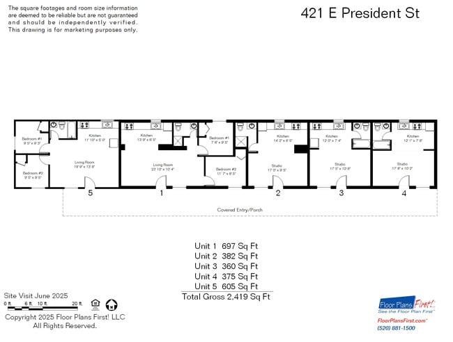 Floorplan - Garden Lofts on President