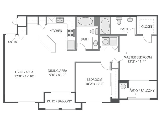 Floorplan - Victoria Arbors Apartment Homes