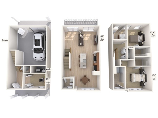 Floorplan - Avalon Townhome Collection Roseland