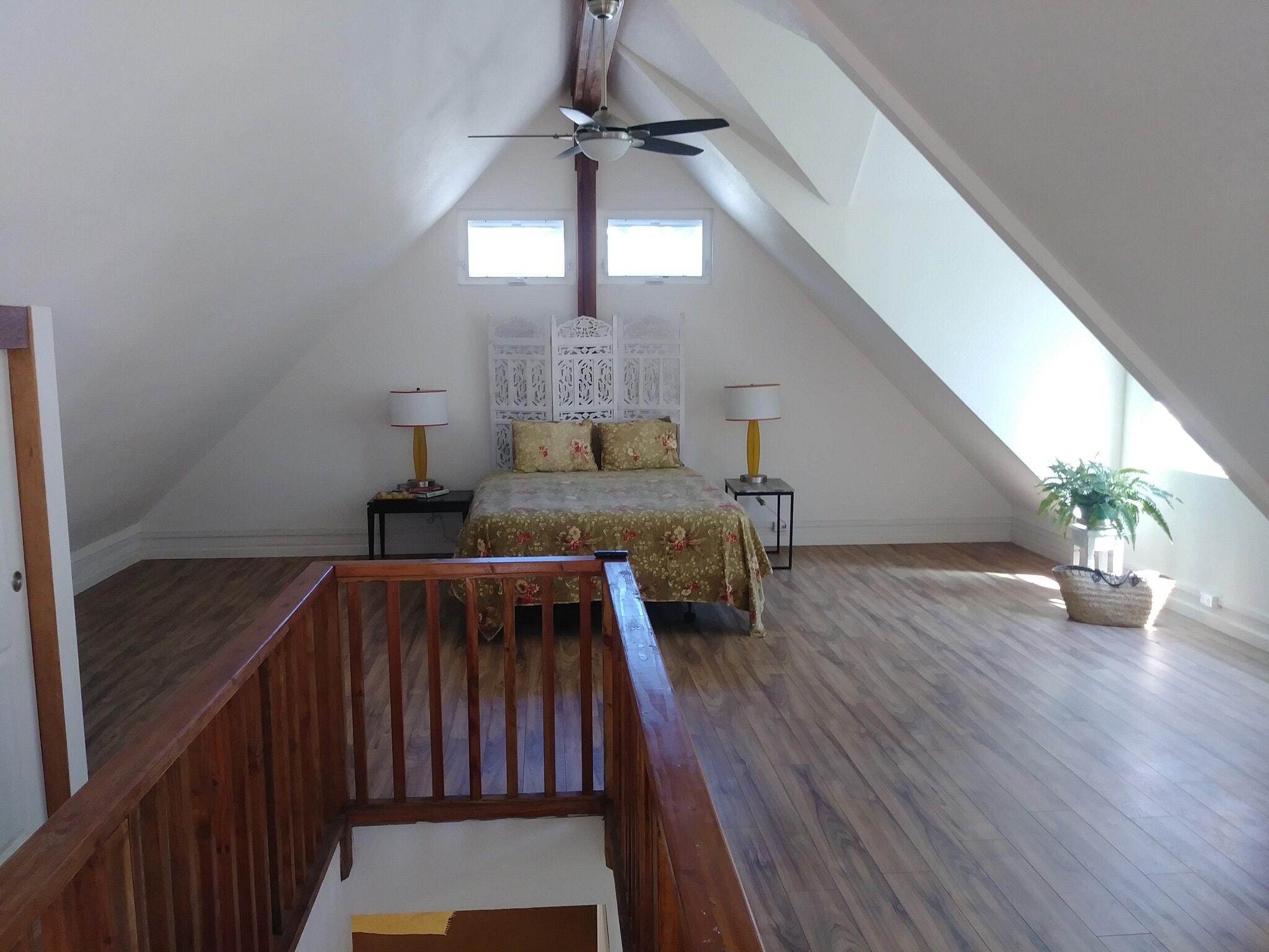 Second level loft bedroom facing north - 329 Auwinala Rd