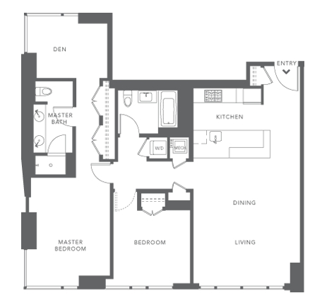 2BR/2BA - Blu SF