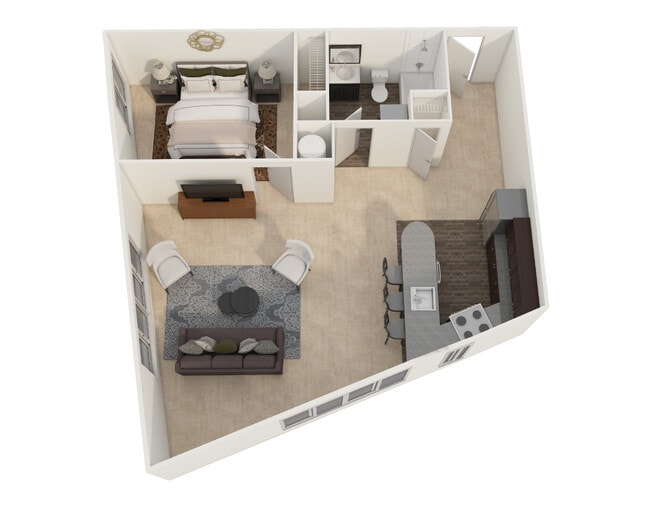 Floorplan - 4602 Canton Street Apartments