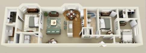 3BR/2BA - Stonegate Apartments