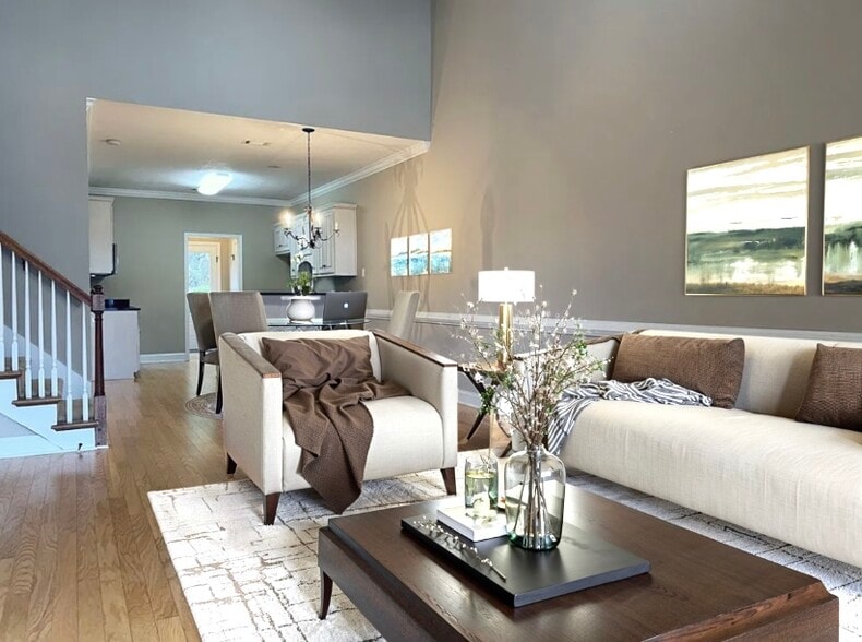 Living Room - Virtually Staged/Decorated - 315 Buxton Ln