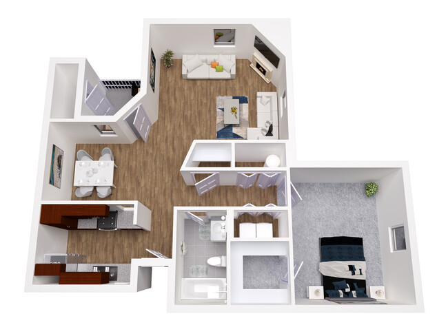 Floorplan - Fenwick Place Apartments