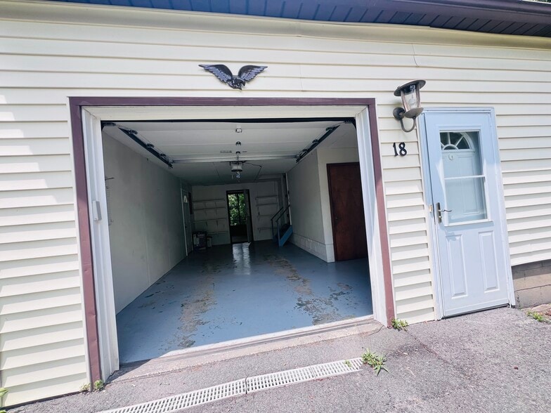 Car garage entrance - 18 Ridgecrest Ave
