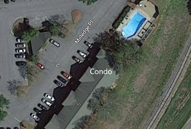 View of Condo location, pool, and mailroom proximity - 2165 S Milledge Ave