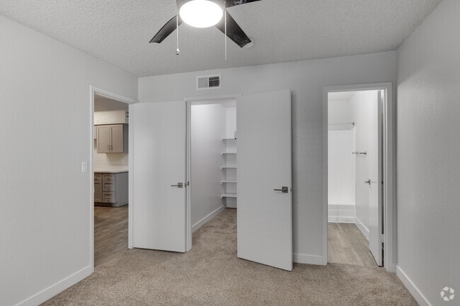 2BR, 2BA - 900SF - Primary Bedroom - Gilbert Square Apartments