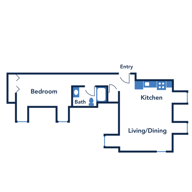 Floorplan - The Ingleside Apartments