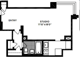 Studio - 178  Clinton Street