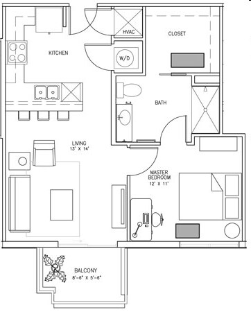 Floorplan - 21 Rio Apartments