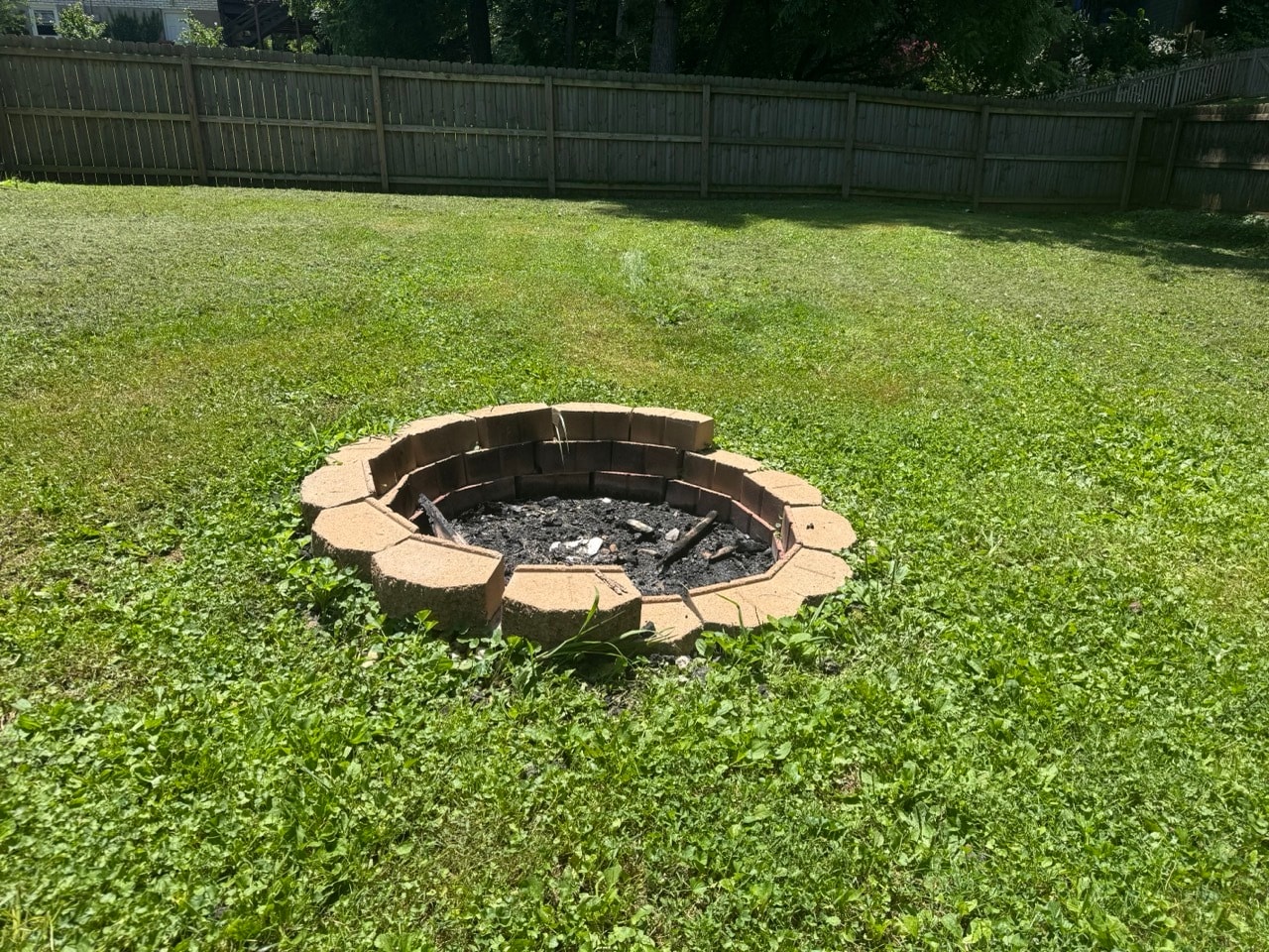 Backyard fire pit - 4011 W Englewood Blvd