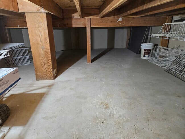 Storage area underneath the bedroom. - 289 5th St
