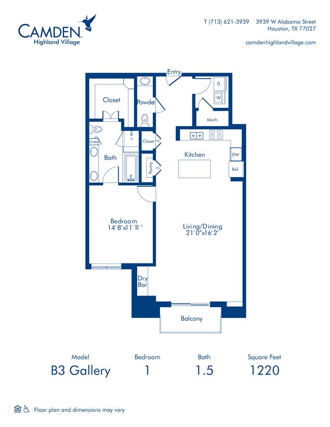 Floorplan - Camden Highland Village