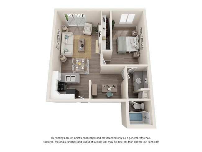 Floorplan - Playa Pacifica Apartments