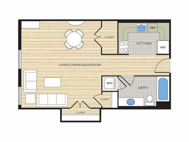 Floorplan - Clayborne Apartments