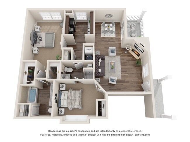 Floorplan - Fairlane Woods Apartments
