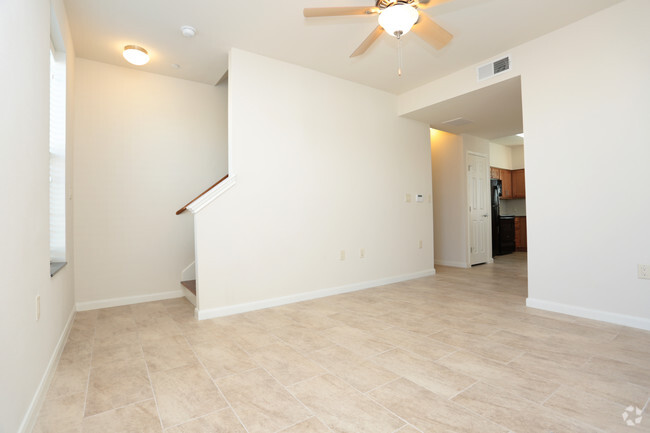 2BR, 1.5BA 1040 SF - 2nd Floor Living Room - Cedars at Carver Park