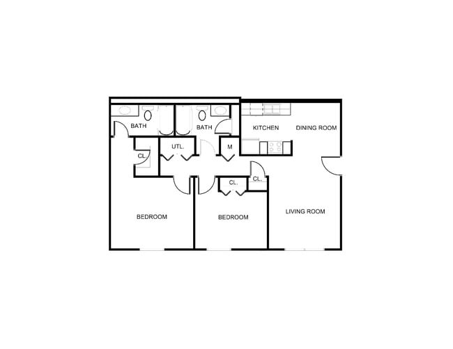 Floorplan - Creekside Apartments