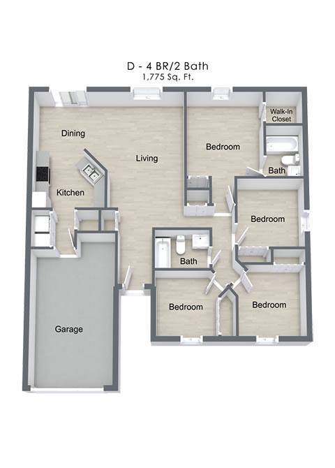 Floorplan - River Trace Apartments and Homes