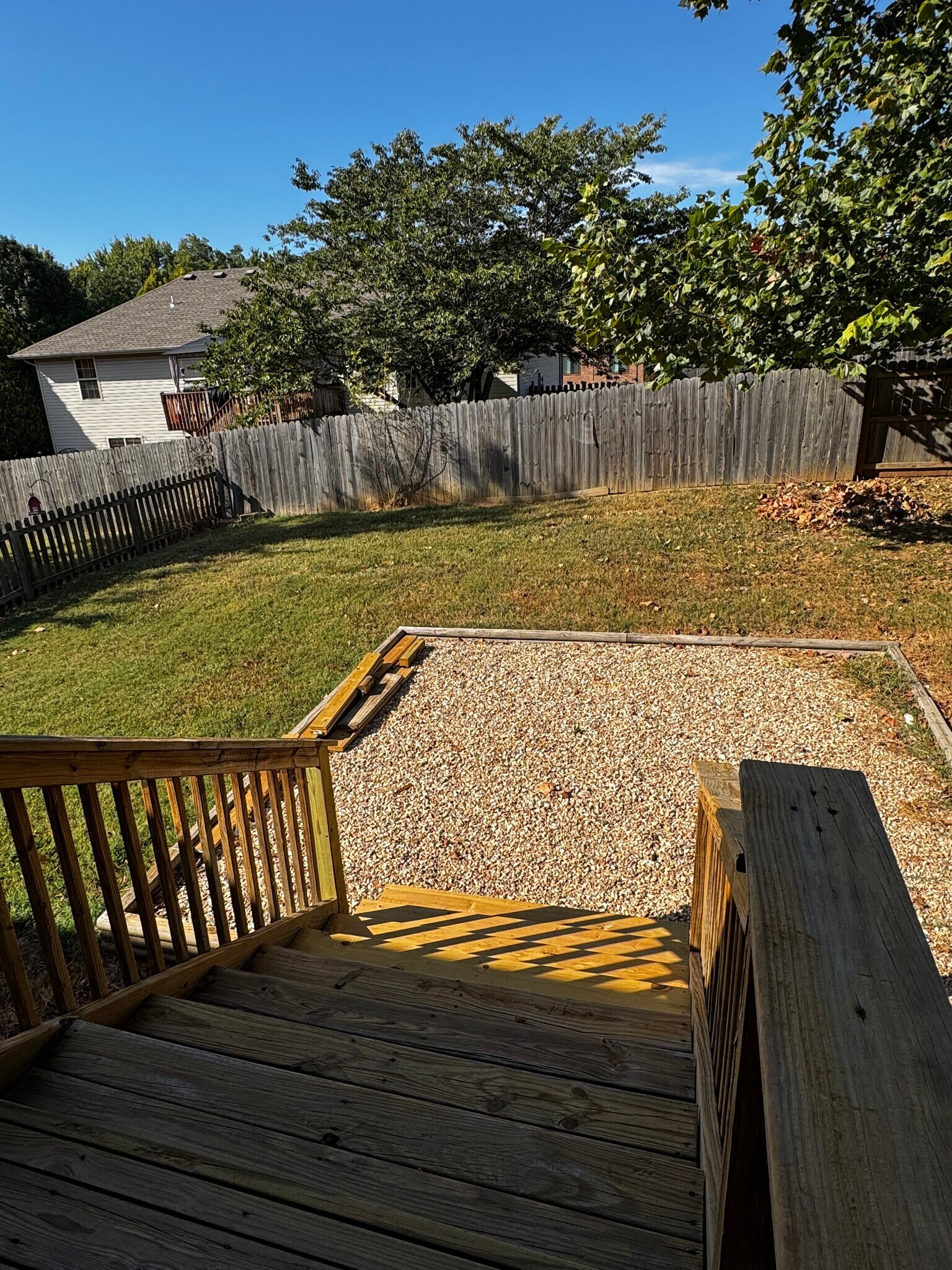 Fenced backyard - 1107 E Robin St