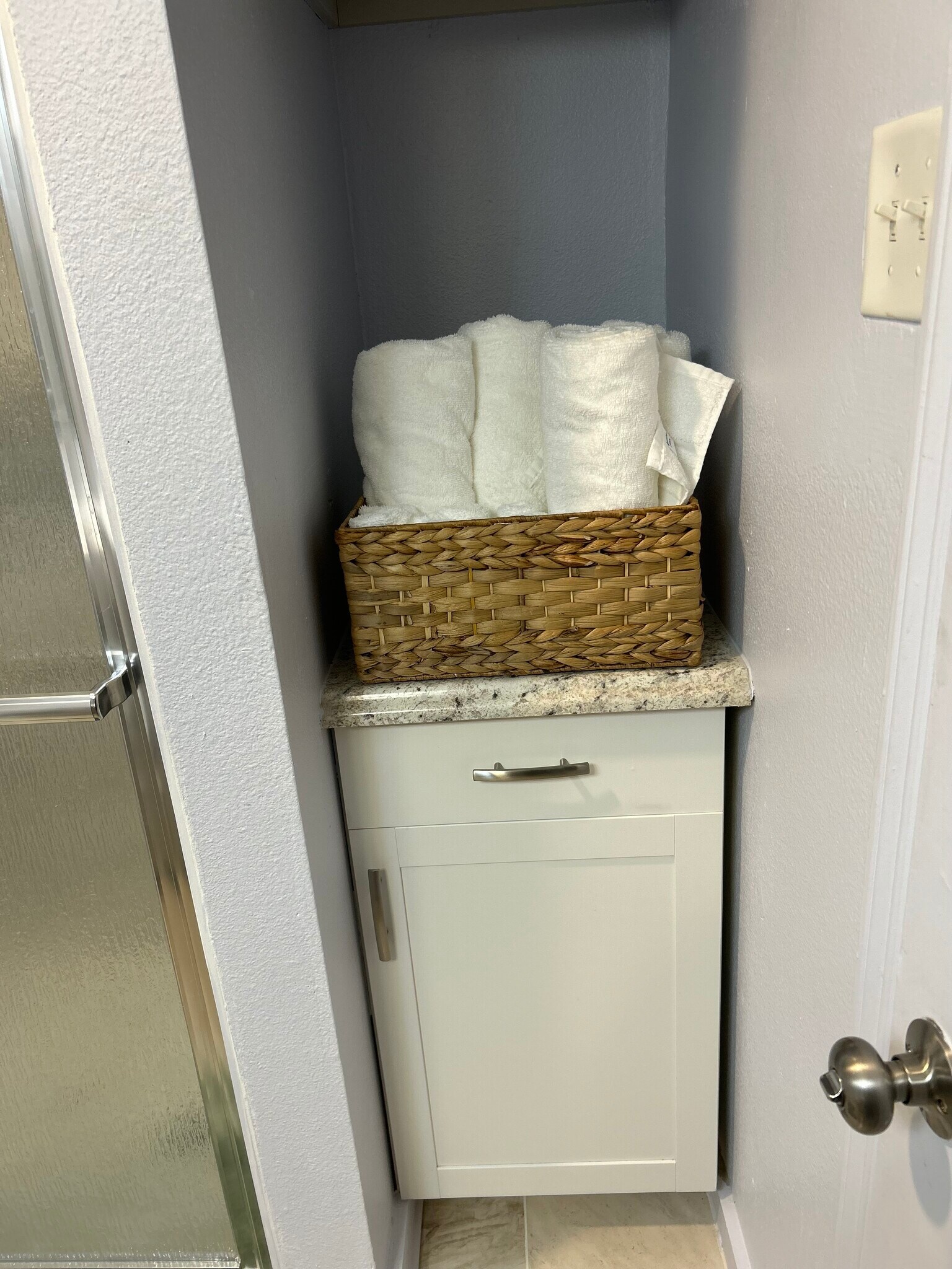 First shower - 9115 Palmetto St