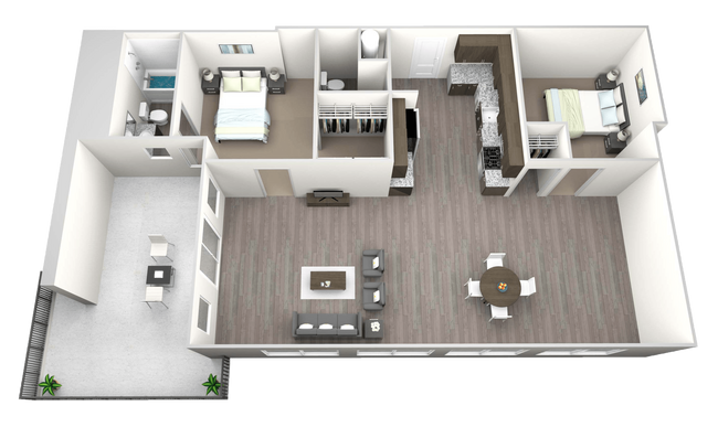 Floorplan - 230 West Alabama Apartments