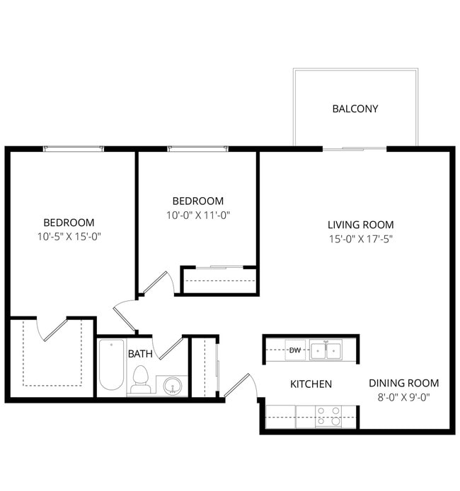 Floorplan - Lakeside Apartments