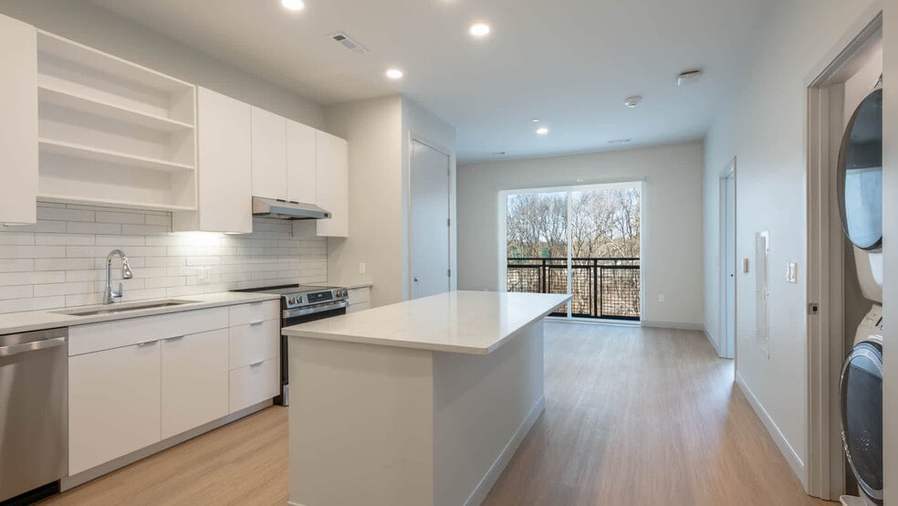 Living Room with Hard Surface Flooring - The Basin