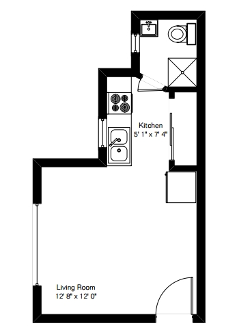 Studio - Broadway Village Apartments