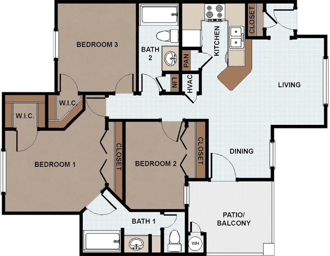 3-bedroom - Amistad Apartments