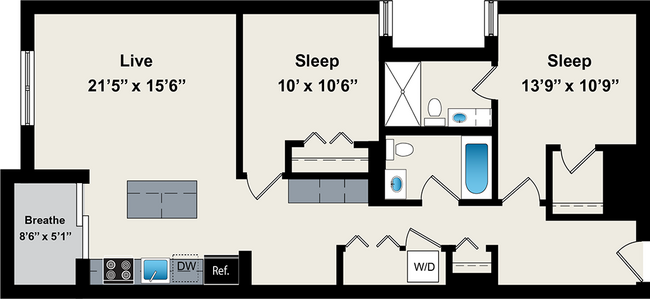 Floorplan - Reside on Jackson