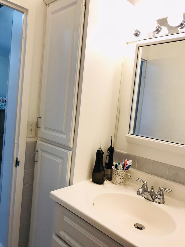 Bathroom up to ceiling extra cabinet - 5701 N Sheridan Rd