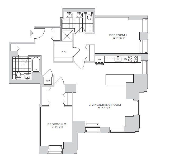 Floorplan - 70 Pine Apartments