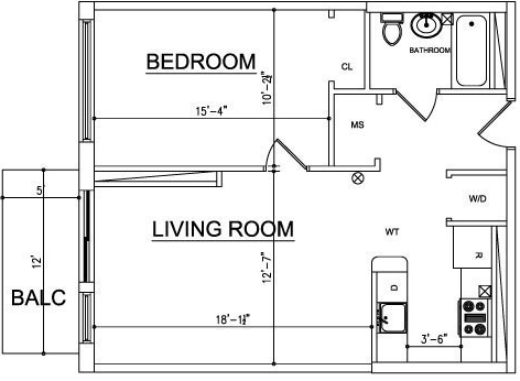 1BR/1BA - Ocean Blue