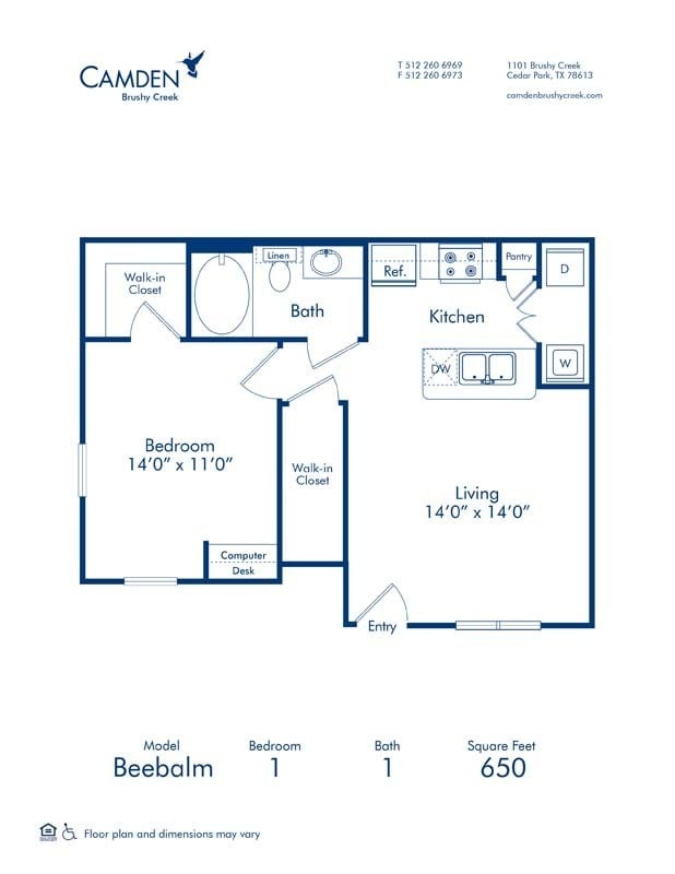 Floorplan - Camden Brushy Creek