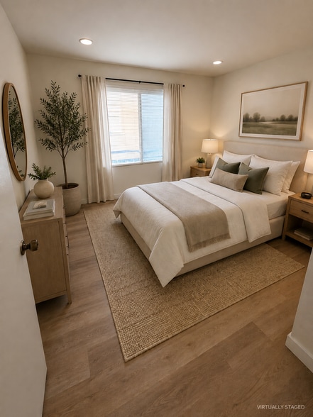 Guest Bedroom Virtual Stage - 4818 S Alder Dr